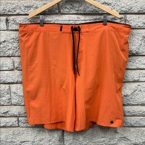 Vibrant Orange Men's Swim Board Shorts